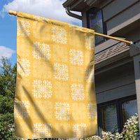 Yellow Palaka Quilt Hawaii Garden Flag Traditional Hawaii-plaid Pattern - Polynesian Pride