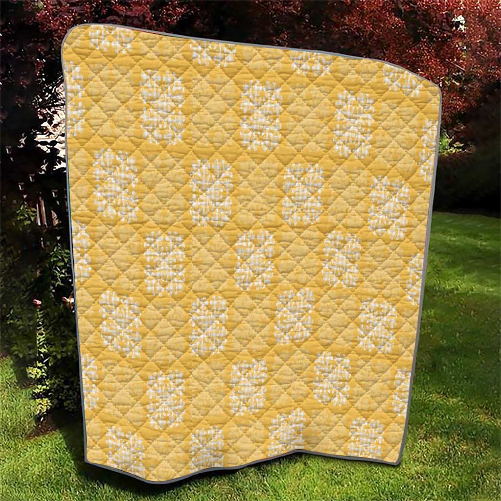 Yellow Palaka Quilt Hawaii Quilt Traditional Hawaii-plaid Pattern - Polynesian Pride