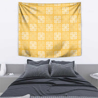 Yellow Palaka Quilt Hawaii Tapestry Traditional Hawaii-plaid Pattern - Polynesian Pride