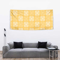 Yellow Palaka Quilt Hawaii Tapestry Traditional Hawaii-plaid Pattern - Polynesian Pride