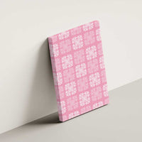 Pink Palaka Quilt Hawaii Canvas Wall Art Traditional Hawaii-plaid Pattern - Polynesian Pride