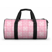 Pink Palaka Quilt Hawaii Duffle Bag Traditional Hawaii-plaid Pattern LT14 One size Pink - Polynesian Pride