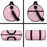 Pink Palaka Quilt Hawaii Duffle Bag Traditional Hawaii-plaid Pattern LT14 - Polynesian Pride