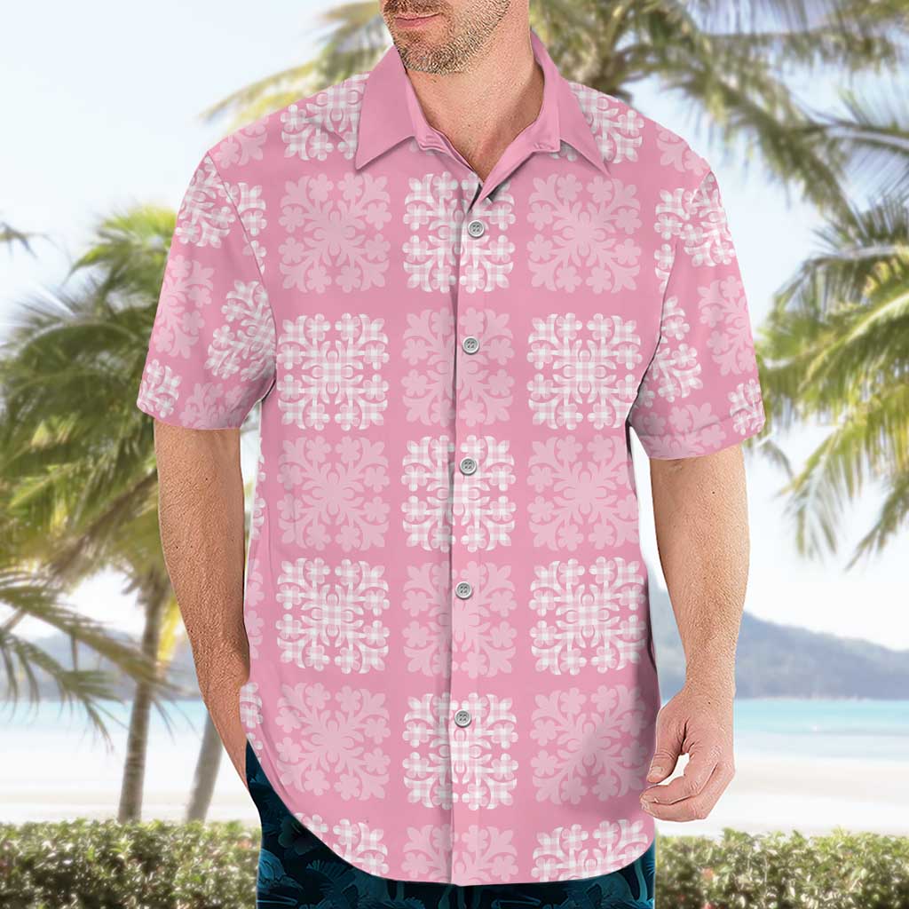 Pink Palaka Quilt Hawaii Hawaiian Shirt Traditional Hawaii-plaid Pattern - Polynesian Pride
