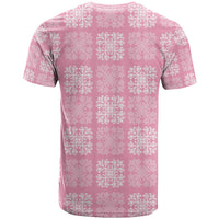 Pink Palaka Quilt Hawaii T Shirt Traditional Hawaii-plaid Pattern - Polynesian Pride