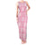 Pink Palaka Quilt Hawaii Tank Maxi Dress Traditional Hawaii-plaid Pattern - Polynesian Pride