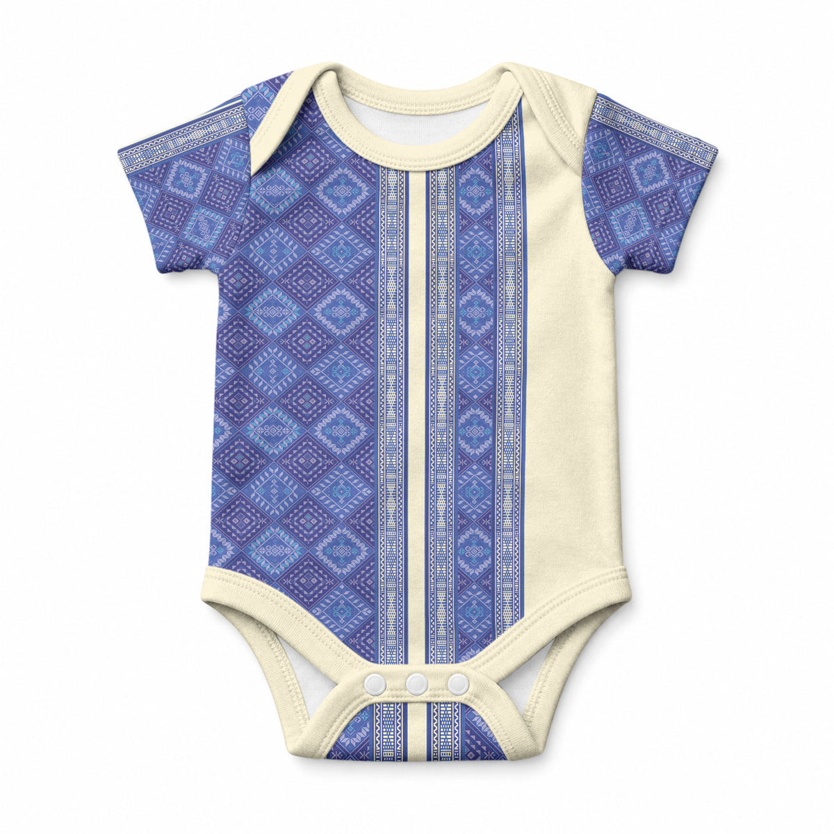 Mabuhay Philippines Festival Baby Onesie Yakan Modern Filipiniana Inspired