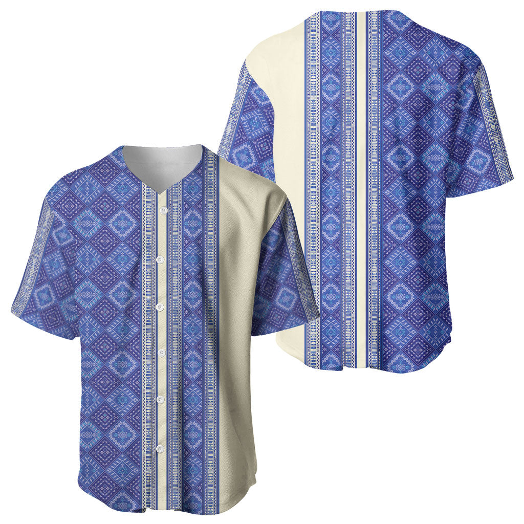 Mabuhay Philippines Festival Baseball Jersey Yakan Modern Filipiniana Inspired LT14 - Polynesian Pride