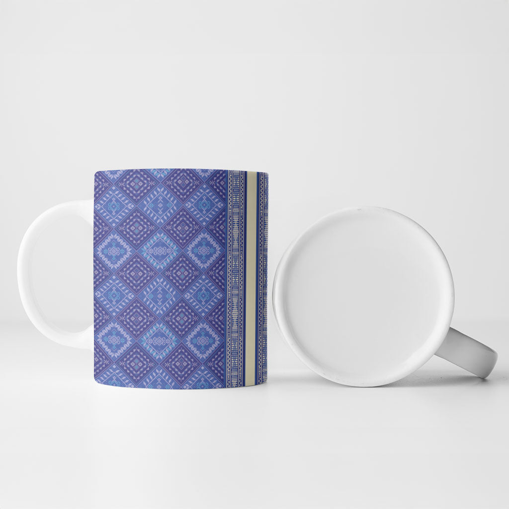 Mabuhay Philippines Festival Ceramic Mug Yakan Modern Filipiniana Inspired LT14 - Polynesian Pride