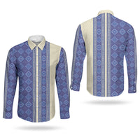 Mabuhay Philippines Festival Couples Matching Summer Maxi Dress and Long Sleeve Button Shirt Yakan Modern Filipiniana Inspired LT14 - Polynesian Pride