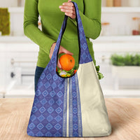 Mabuhay Philippines Festival Grocery Bag Yakan Modern Filipiniana Inspired LT14 - Polynesian Pride