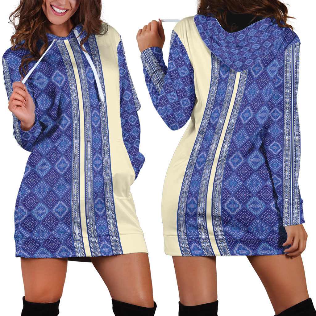 Mabuhay Philippines Festival Hoodie Dress Yakan Modern Filipiniana Inspired LT14 - Polynesian Pride