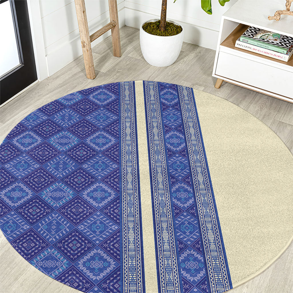 Mabuhay Philippines Festival Round Carpet Yakan Modern Filipiniana Inspired