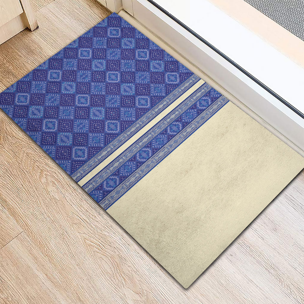 Mabuhay Philippines Festival Rubber Doormat Yakan Modern Filipiniana Inspired LT14 - Polynesian Pride