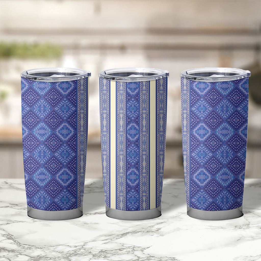 Mabuhay Philippines Festival Tumbler Cup Yakan Modern Filipiniana Inspired LT14 - Polynesian Pride