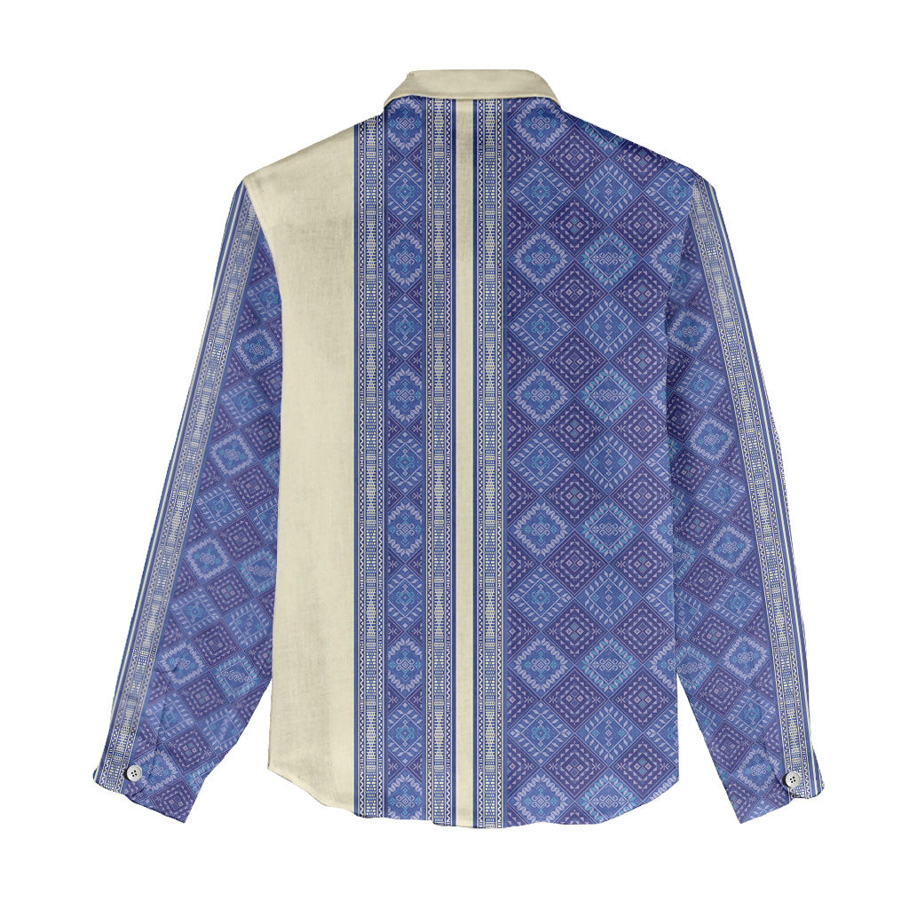 Mabuhay Philippines Festival Women Casual Shirt Yakan Modern Filipiniana Inspired LT14 - Polynesian Pride