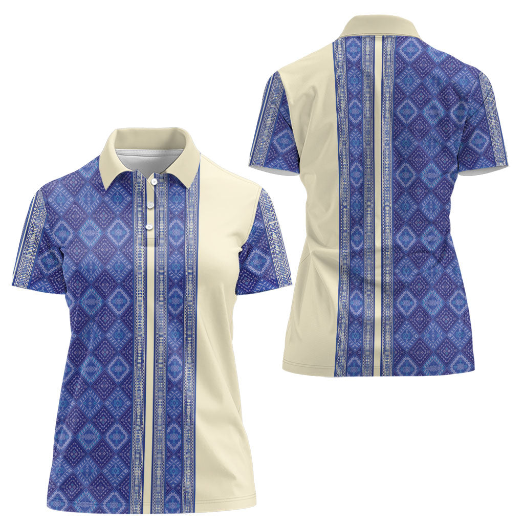 Mabuhay Philippines Festival Women Polo Shirt Yakan Modern Filipiniana Inspired LT14 - Polynesian Pride
