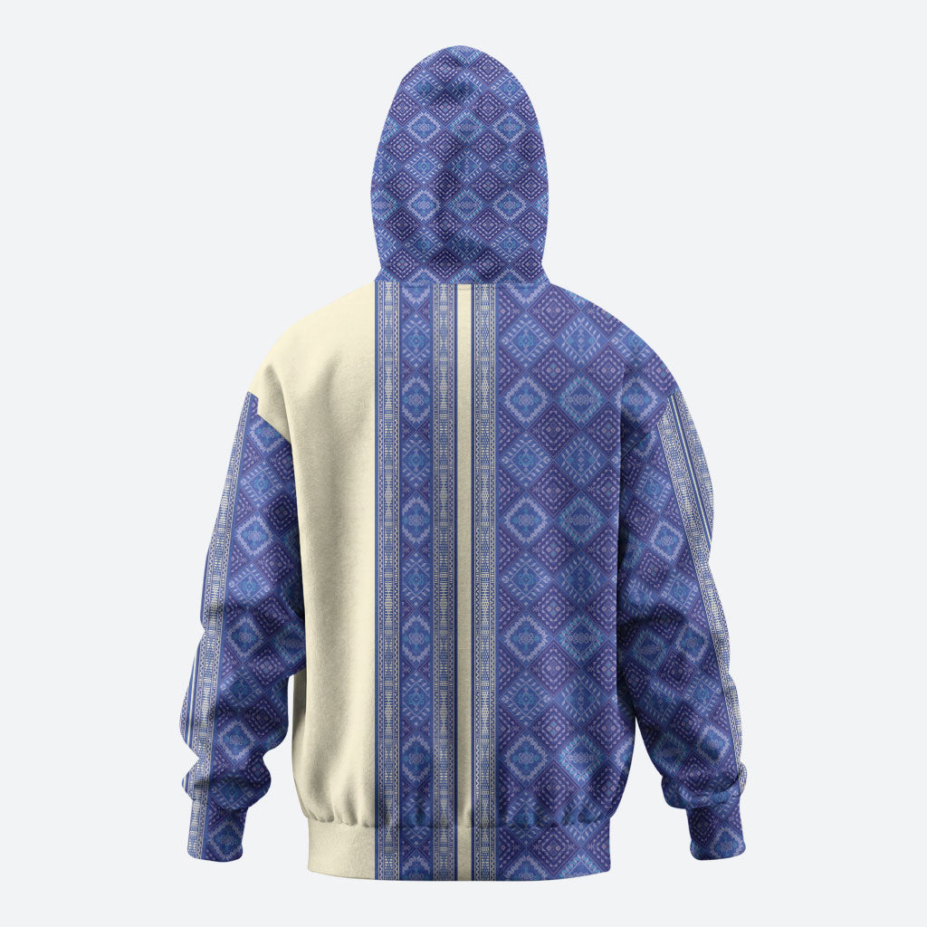Mabuhay Philippines Festival Zip Hoodie Yakan Modern Filipiniana Inspired LT14 - Polynesian Pride