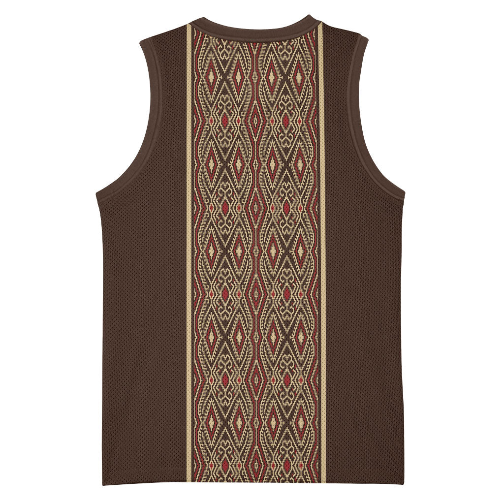 Mabuhay Philippines Festival Basketball Jersey Tnalak Modern Filipiniana Inspired LT14 - Polynesian Pride