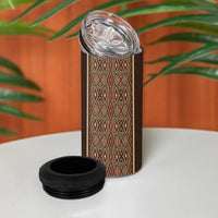 Mabuhay Philippines Festival 4 in 1 Can Cooler Tumbler Tnalak Modern Filipiniana Inspired LT14 - Polynesian Pride