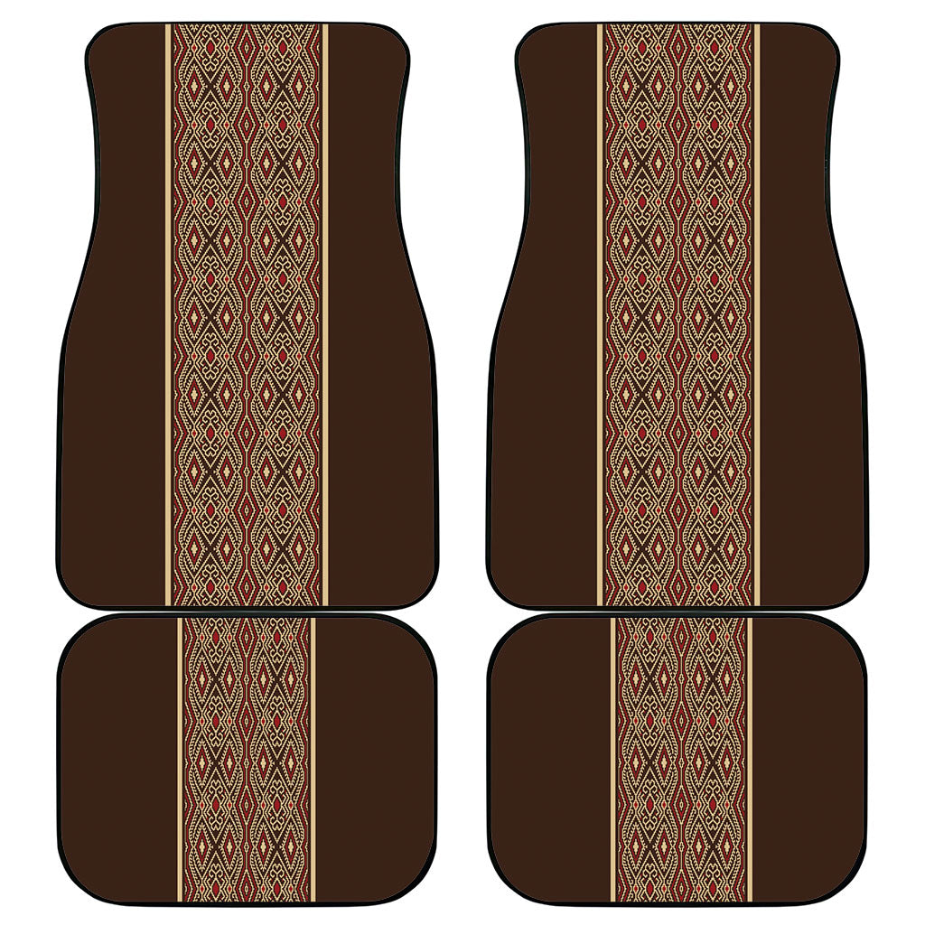 Mabuhay Philippines Festival Car Mats Tnalak Modern Filipiniana Inspired LT14 - Polynesian Pride