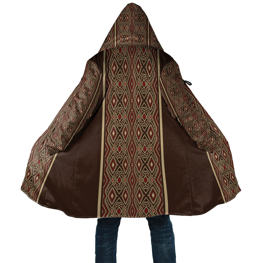 Mabuhay Philippines Festival Cloak Tnalak Modern Filipiniana Inspired LT14 Unisex Brown - Polynesian Pride