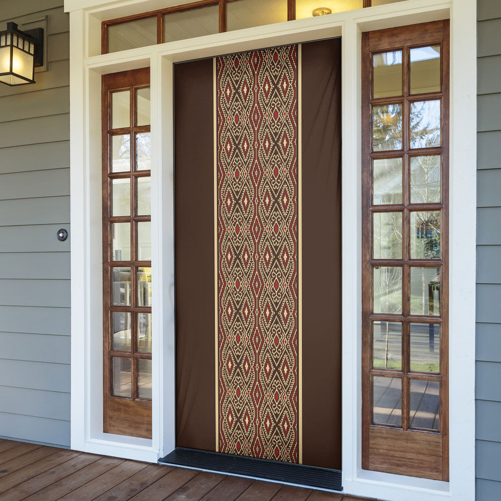 Mabuhay Philippines Festival Door Cover Tnalak Modern Filipiniana Inspired LT14 - Polynesian Pride