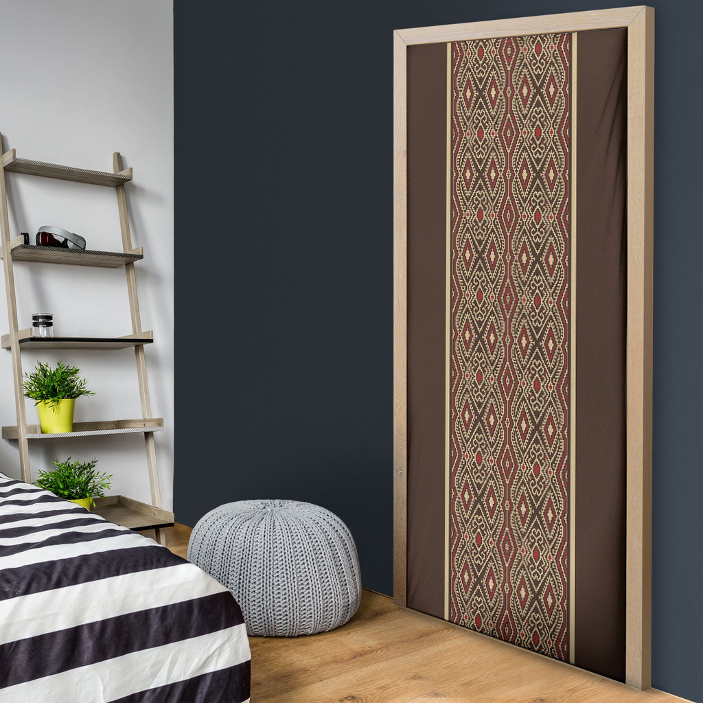 Mabuhay Philippines Festival Door Cover Tnalak Modern Filipiniana Inspired LT14 - Polynesian Pride