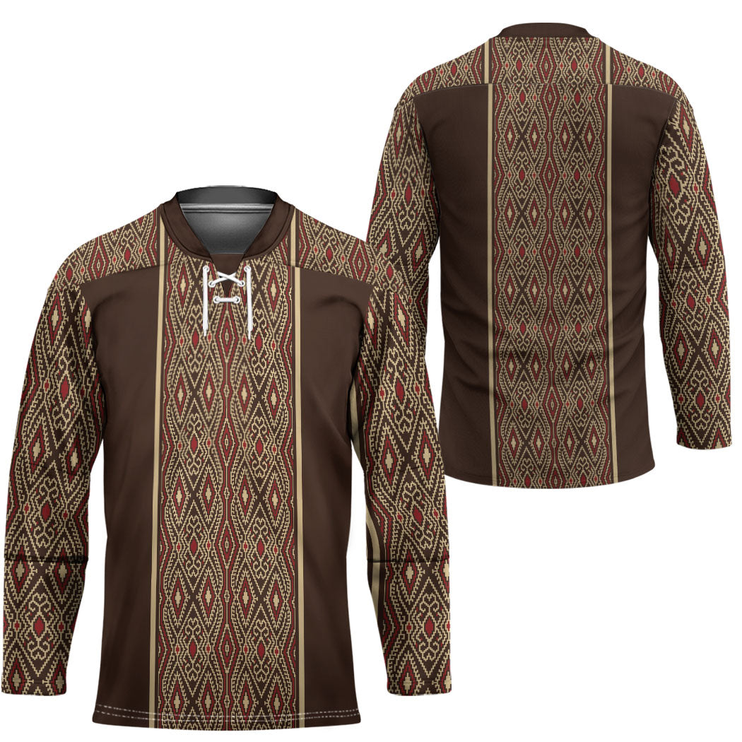Mabuhay Philippines Festival Hockey Jersey Tnalak Modern Filipiniana Inspired LT14 - Polynesian Pride