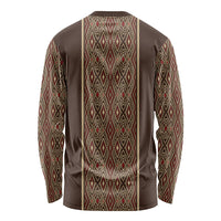 Mabuhay Philippines Festival Long Sleeve Shirt Tnalak Modern Filipiniana Inspired LT14 - Polynesian Pride