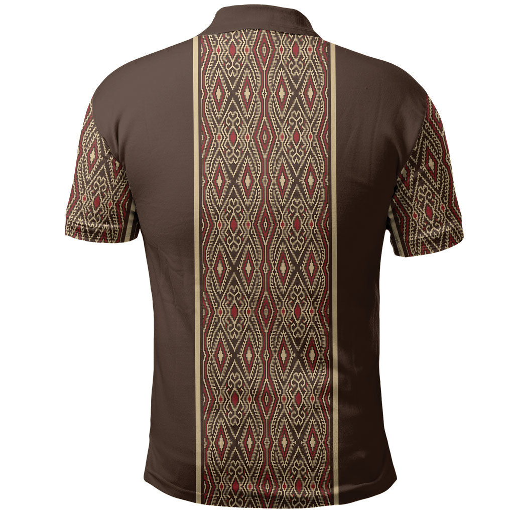 Mabuhay Philippines Festival Polo Shirt Tnalak Modern Filipiniana Inspired LT14 - Polynesian Pride