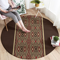 Mabuhay Philippines Festival Round Carpet Tnalak Modern Filipiniana Inspired LT14 - Polynesian Pride