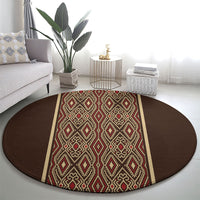 Mabuhay Philippines Festival Round Carpet Tnalak Modern Filipiniana Inspired LT14 - Polynesian Pride