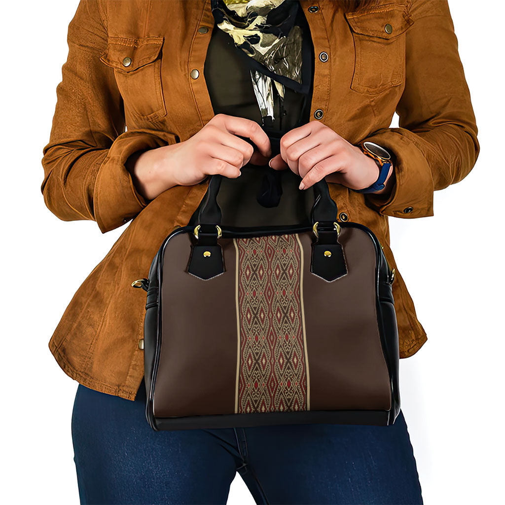 Mabuhay Philippines Festival Shoulder Handbag Tnalak Modern Filipiniana Inspired LT14 - Polynesian Pride