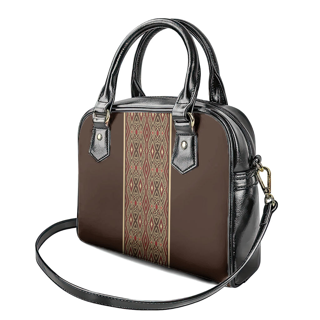 Mabuhay Philippines Festival Shoulder Handbag Tnalak Modern Filipiniana Inspired LT14 - Polynesian Pride