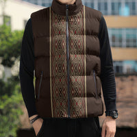 Mabuhay Philippines Festival Sleeveless Puffer Jacket Tnalak Modern Filipiniana Inspired LT14 - Polynesian Pride