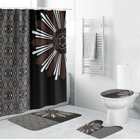 Mabuhay Philippines Festival Bathroom Set Araw Tnalak Modern Filipiniana Inspired LT14 Bathroom Set (4 pcs) Black - Polynesian Pride