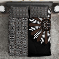 Mabuhay Philippines Festival Bedding Set Araw Tnalak Modern Filipiniana Inspired LT14 Black - Polynesian Pride