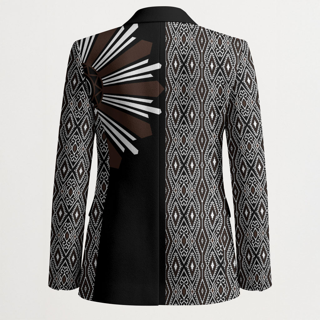 Mabuhay Philippines Festival Blazer Araw Tnalak Modern Filipiniana Inspired LT14 - Polynesian Pride