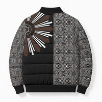 Mabuhay Philippines Festival Bomber Puffer Jacket Araw Tnalak Modern Filipiniana Inspired LT14 - Polynesian Pride