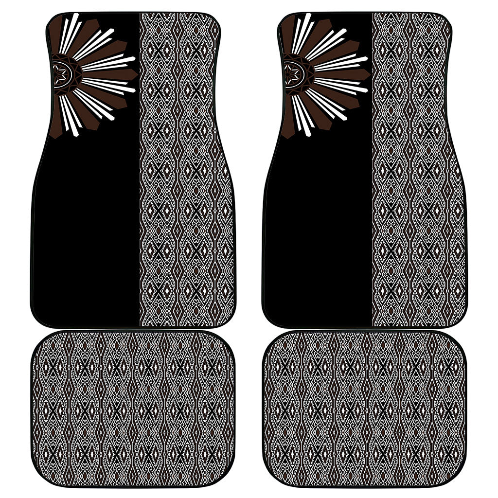 Mabuhay Philippines Festival Car Mats Araw Tnalak Modern Filipiniana Inspired LT14 - Polynesian Pride