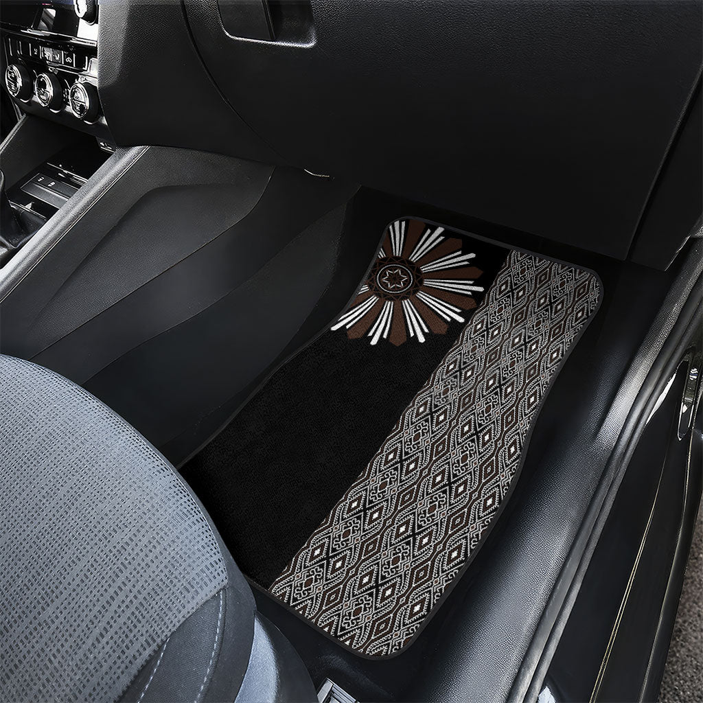 Mabuhay Philippines Festival Car Mats Araw Tnalak Modern Filipiniana Inspired LT14 - Polynesian Pride