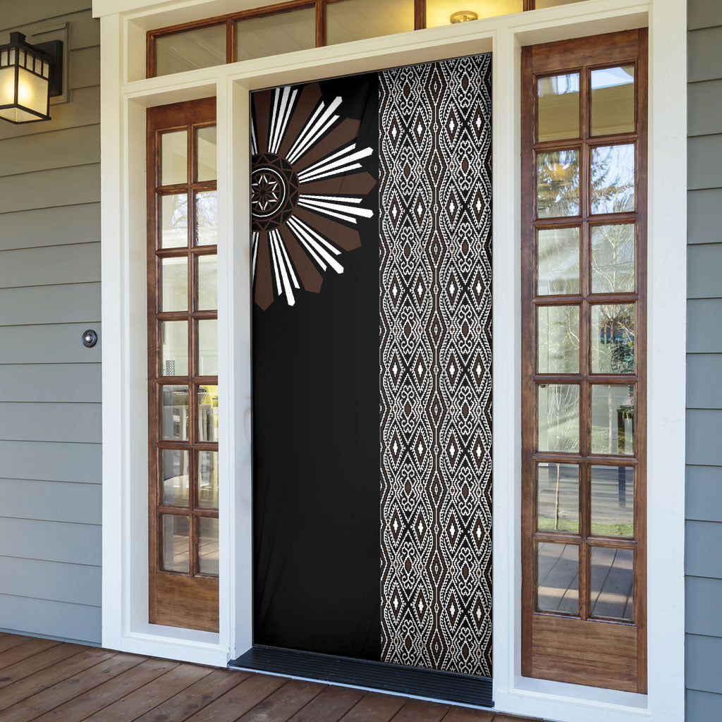 Mabuhay Philippines Festival Door Cover Araw Tnalak Modern Filipiniana Inspired LT14 - Polynesian Pride