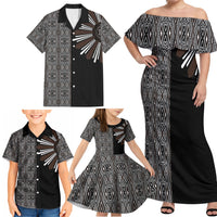 Mabuhay Philippines Festival Family Matching Off Shoulder Maxi Dress and Hawaiian Shirt Araw Tnalak Modern Filipiniana Inspired LT14 - Polynesian Pride