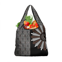 Mabuhay Philippines Festival Grocery Bag Araw Tnalak Modern Filipiniana Inspired LT14 1-pack One Size Black - Polynesian Pride