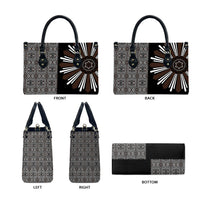 Mabuhay Philippines Festival Leather Bag Araw Tnalak Modern Filipiniana Inspired LT14 - Polynesian Pride