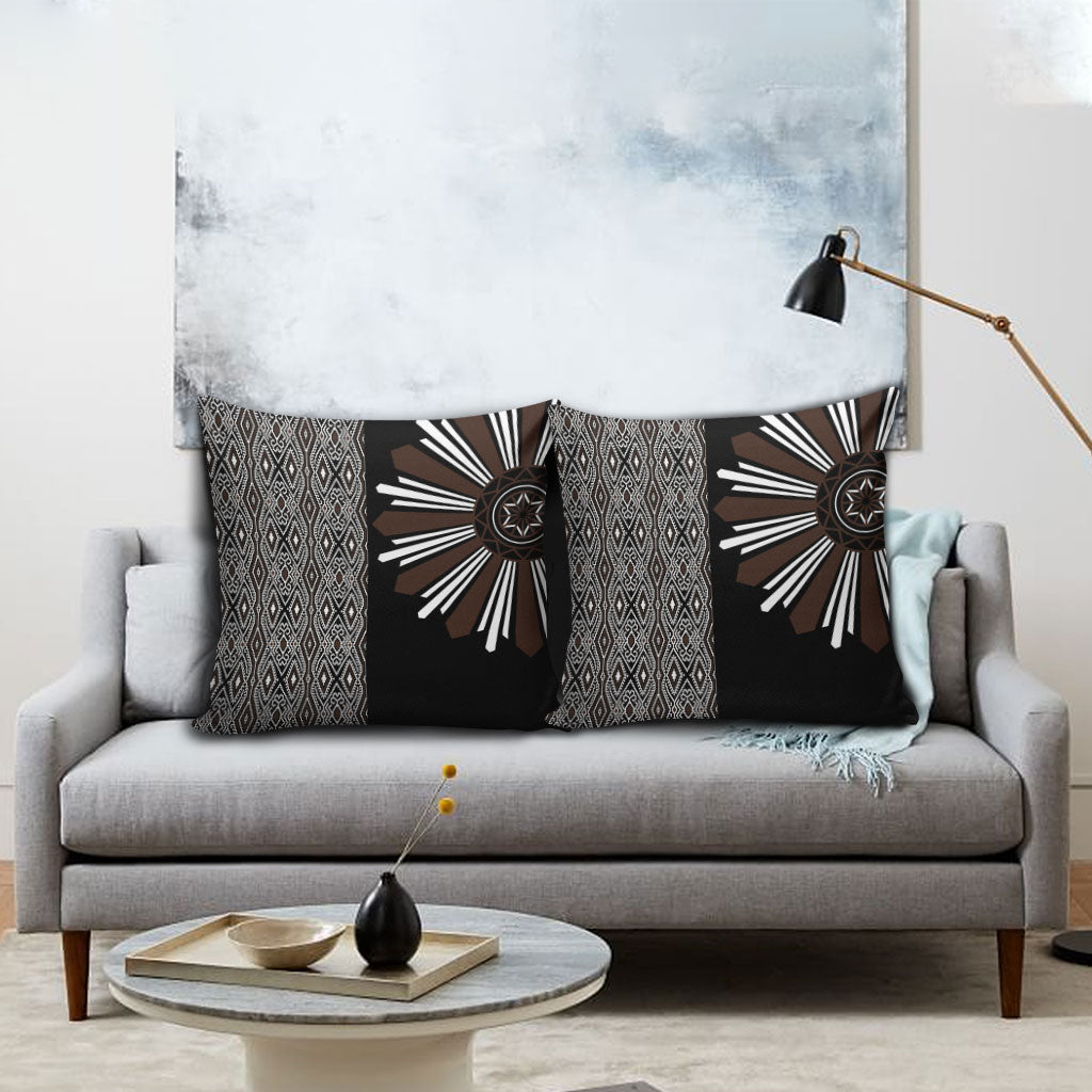 Mabuhay Philippines Festival Pillow Cover Araw Tnalak Modern Filipiniana Inspired LT14 - Polynesian Pride