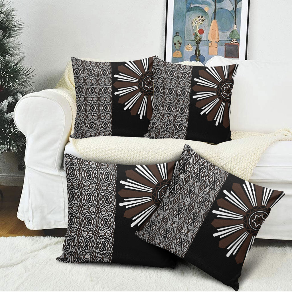 Mabuhay Philippines Festival Pillow Cover Araw Tnalak Modern Filipiniana Inspired LT14 - Polynesian Pride
