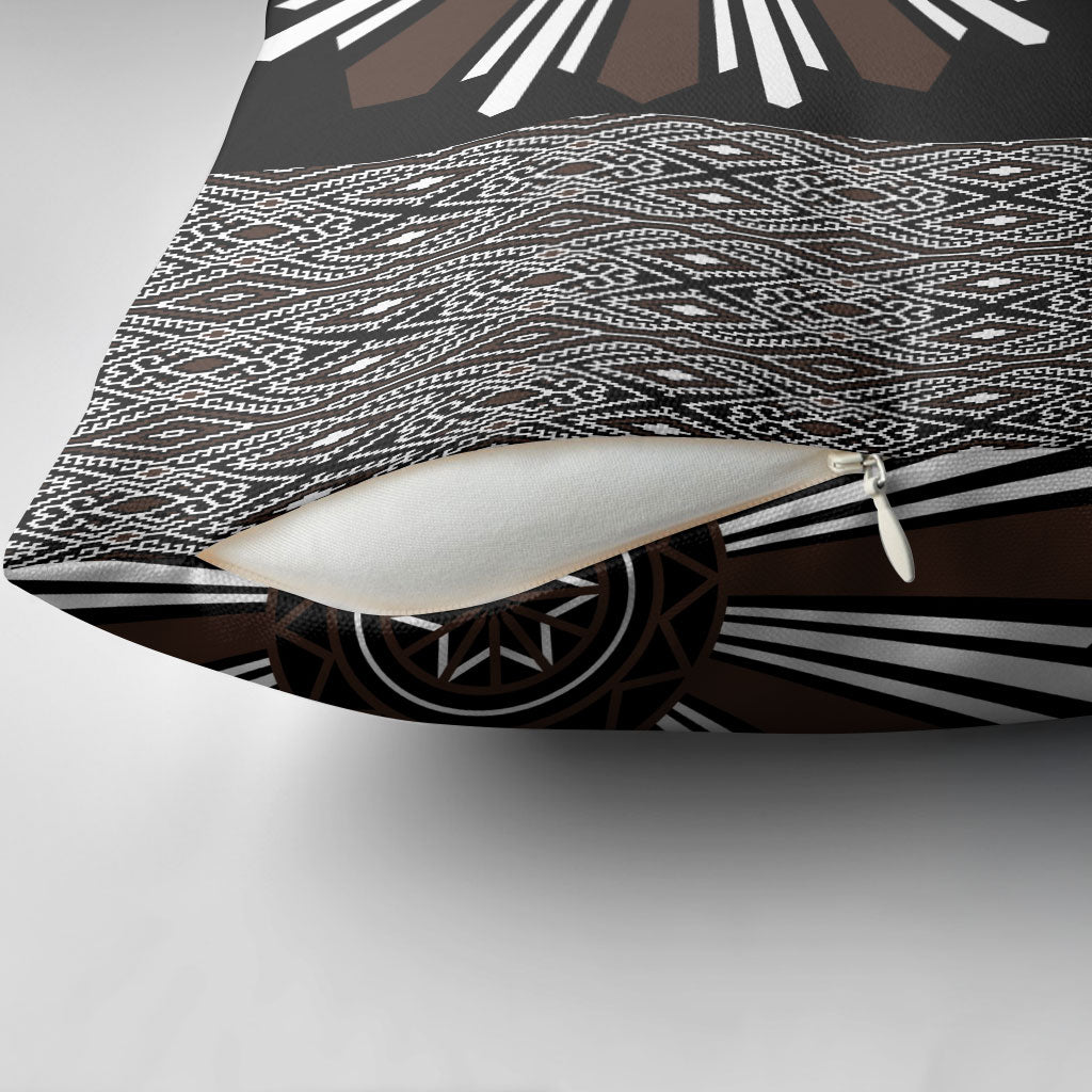 Mabuhay Philippines Festival Pillow Cover Araw Tnalak Modern Filipiniana Inspired LT14 - Polynesian Pride