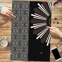 Mabuhay Philippines Festival Puzzle Araw Tnalak Modern Filipiniana Inspired LT14 Black - Polynesian Pride